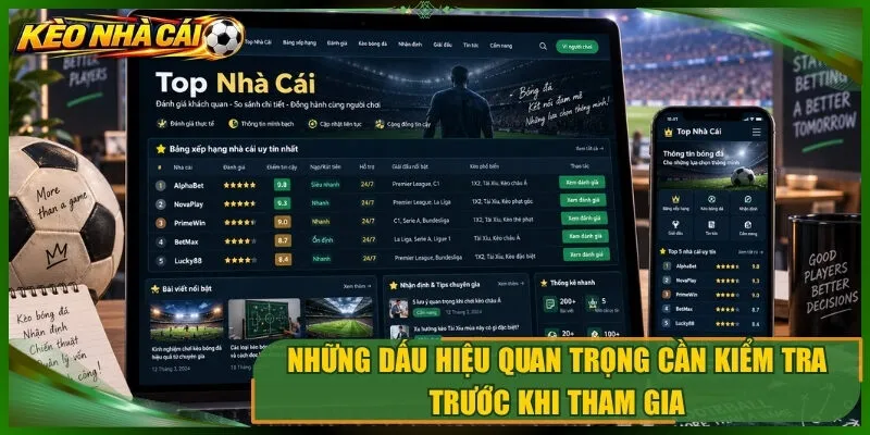 Những dấu hiệu quan trọng cần kiểm tra trước khi tham gia